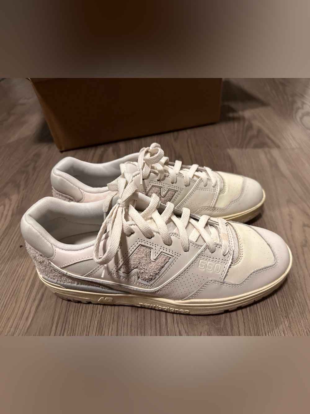 New Balance 550 x Aime Leon Dore White Suede